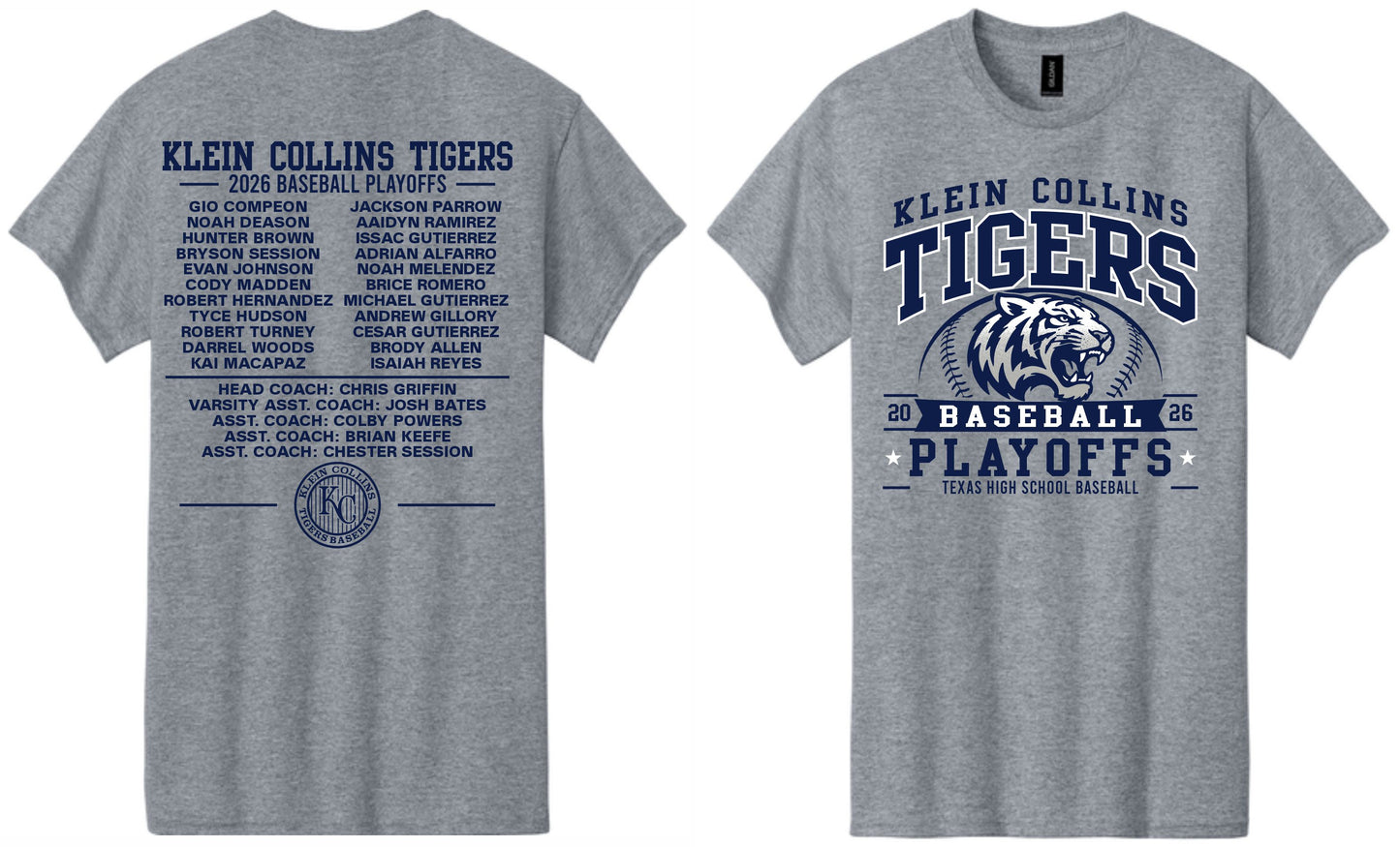2026 Klein Collins Baseball Playoff T-Shirt
