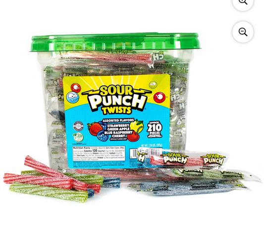 Sour Punch Mini Straws (4/$1)