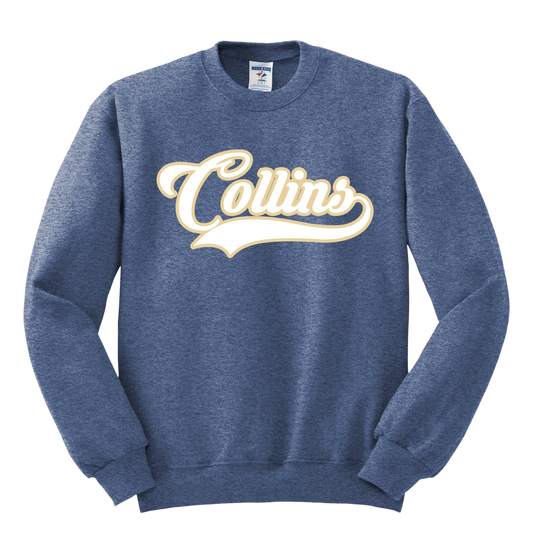 Collins Tigers Baseball Sweatshirt - Slate