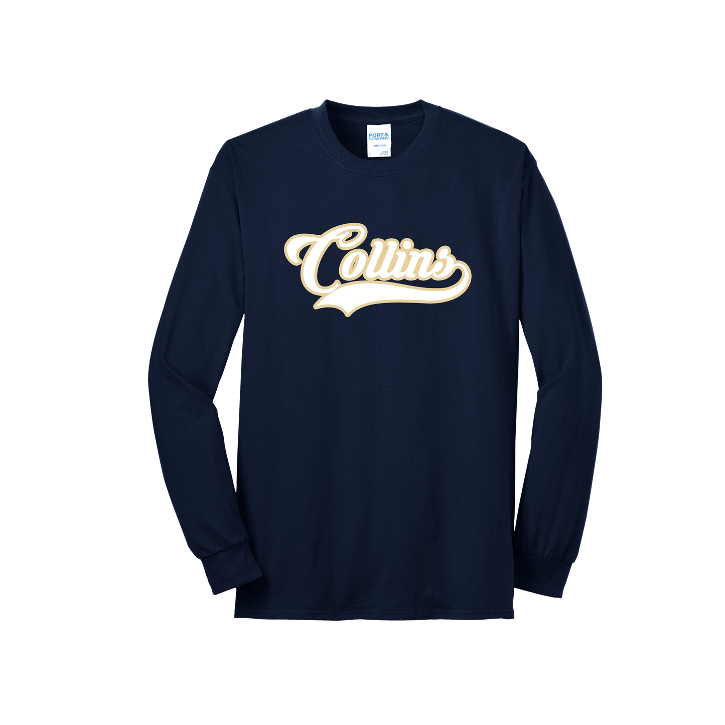 Collins Long Sleeve Tee - Navy