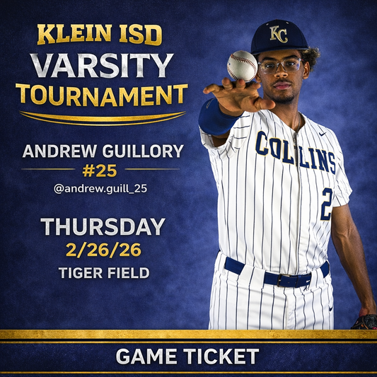 Klein ISD Varsity Tournament Thursday 2/26/26 - Single Game Ticket